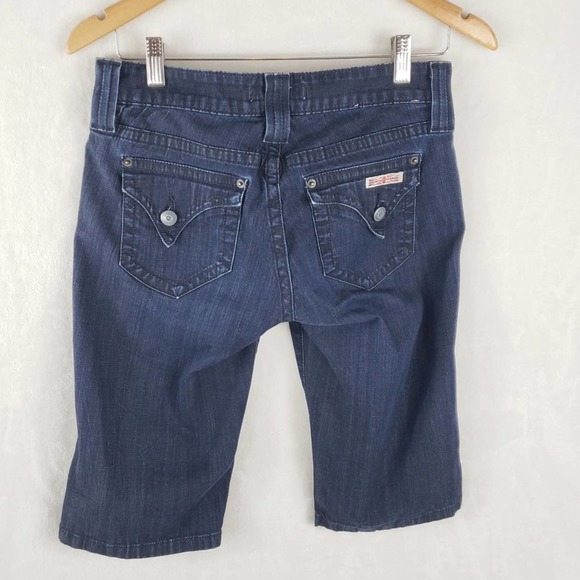 Hudson skinny bermuda denim button flap shorts W632DLA Size 28 EUC - Picture 2 of 7